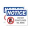Signmission Do Not Place Used Oil Here, 10 in W x Rectangle, Vinyl Decal OS-2PACK-NS-D-710-L-15475 - alternate 1